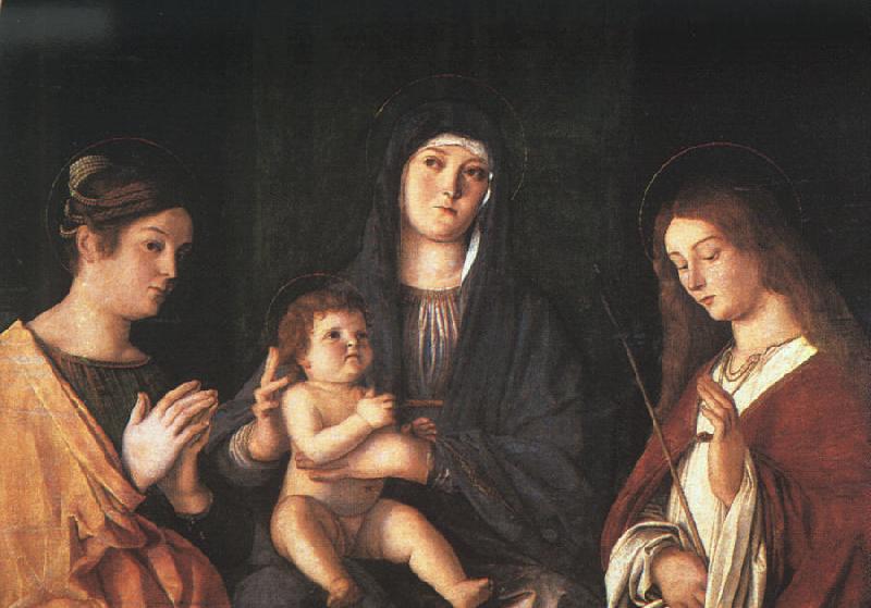 Giovanni Bellini The Virgin and the Child with Two Saints Germany oil painting art